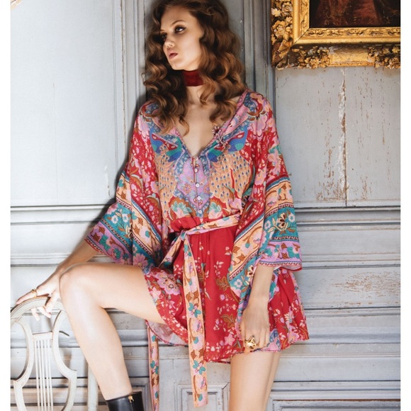 Spell Lotus Kimono Romper - Picture 1 of 16